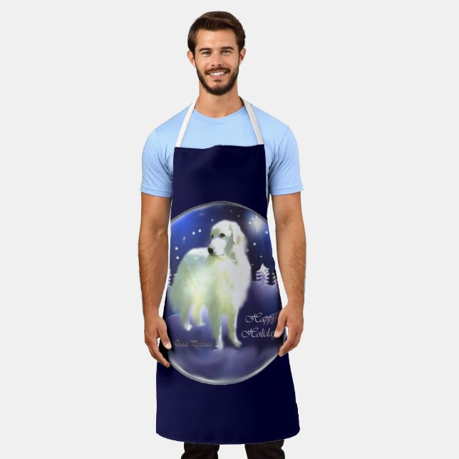 Great Pyrenees Christmas Apron (Worn)