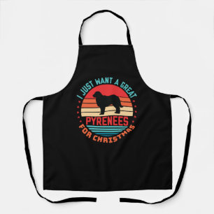 Great Pyrenees Christmas Apron