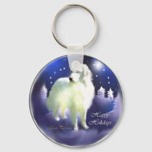 Great Pyrenees Christmas Gifts Keychain