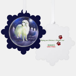 Great Pyrenees Christmas Gifts Ornament Card
