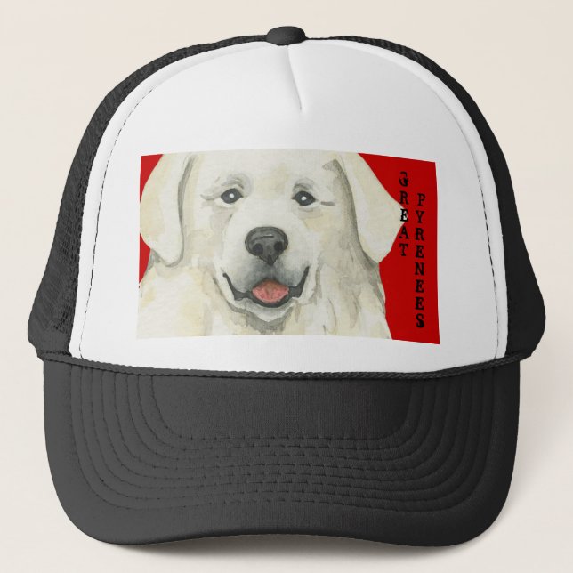 Great Pyrenees Colour Block Trucker Hat (Front)