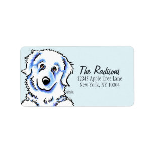 Great Pyrenees Custom Colour Label