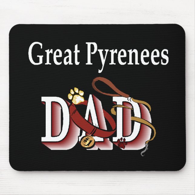 Great Pyrenees DAD Mouse Pad (Front)