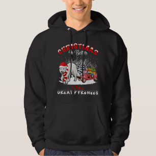 Great Pyrenees Dog Christmas Is Better Dog Light T Hoodie
