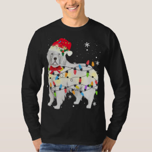 Great Pyrenees Dog Christmas Light Xmas Mom Dad Gi T-Shirt