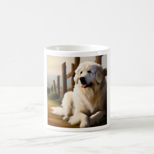 Great Pyrenees Dog Coffee Mug (Center)