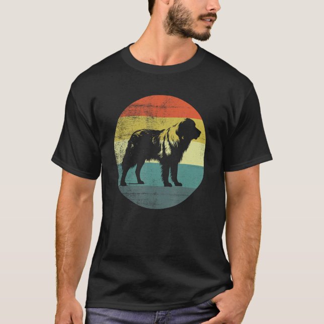 Great Pyrenees Dog Retro Style T-Shirt (Front)