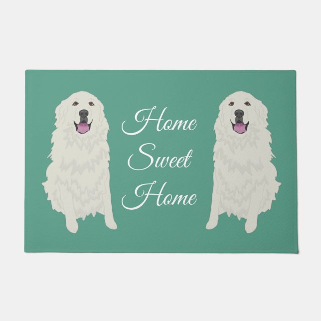 Great Pyrenees Doormat (Front)