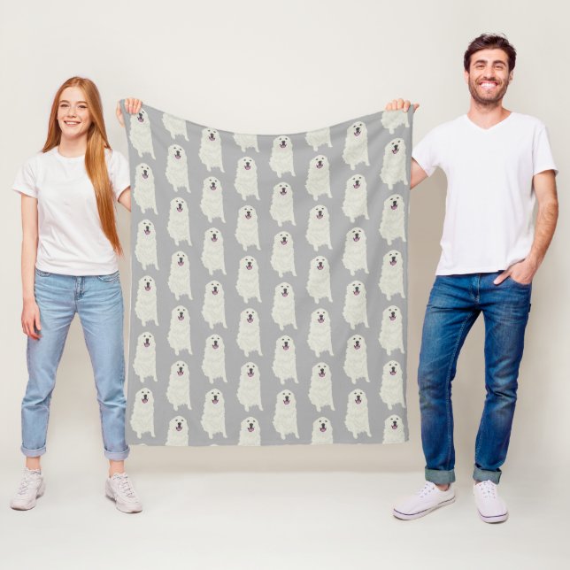 Great Pyrenees Fleece Blanket (In Situ)