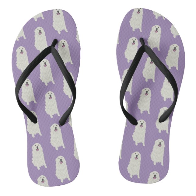 Great Pyrenees Flip Flops (Footbed)