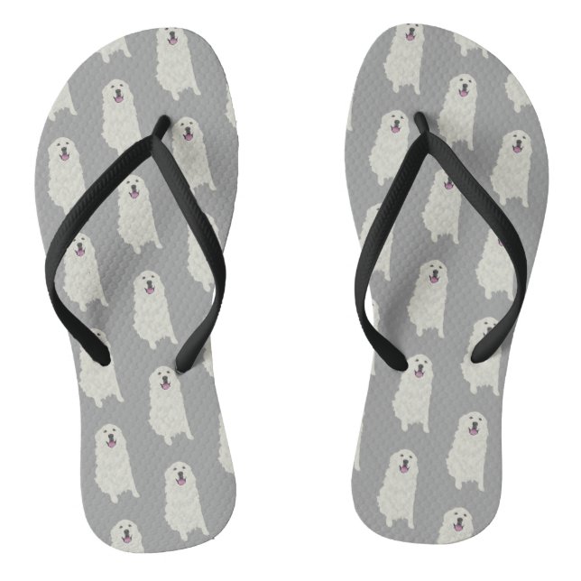 Great Pyrenees Flip Flops (Footbed)
