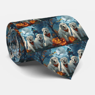 Great Pyrenees Halloween Spooky Tie