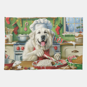 Great Pyrenees Holiday Baking: Festive Christmas Kitchen Towel