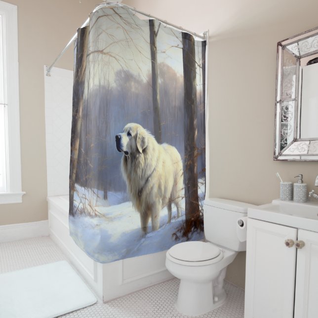Great Pyrenees Let It Snow Christmas  (In Situ)