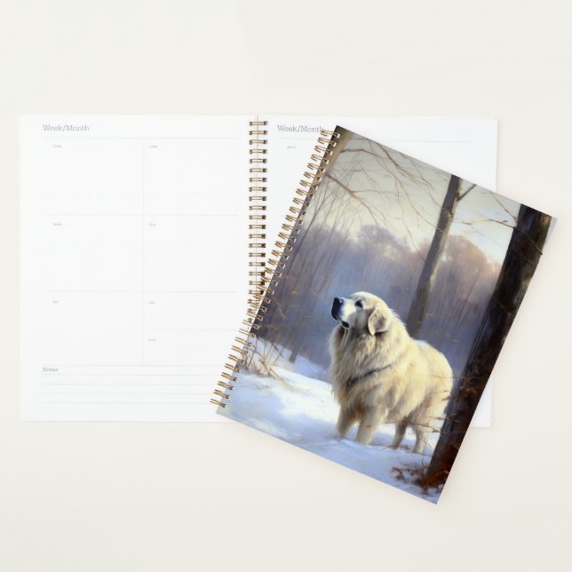 Great Pyrenees Let It Snow Christmas  Planner (Display)