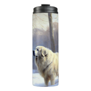 Great Pyrenees Let It Snow Christmas Thermal Tumbler
