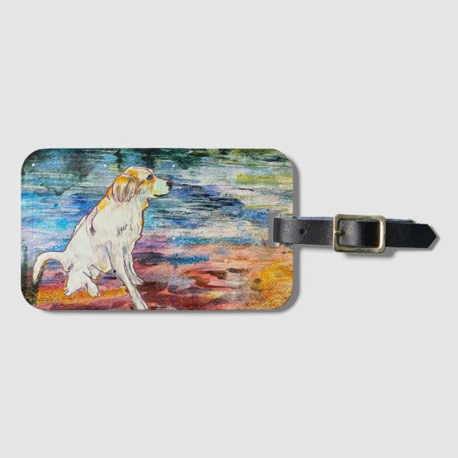 Great Pyrenees Luggage Tag (Front Horizontal)