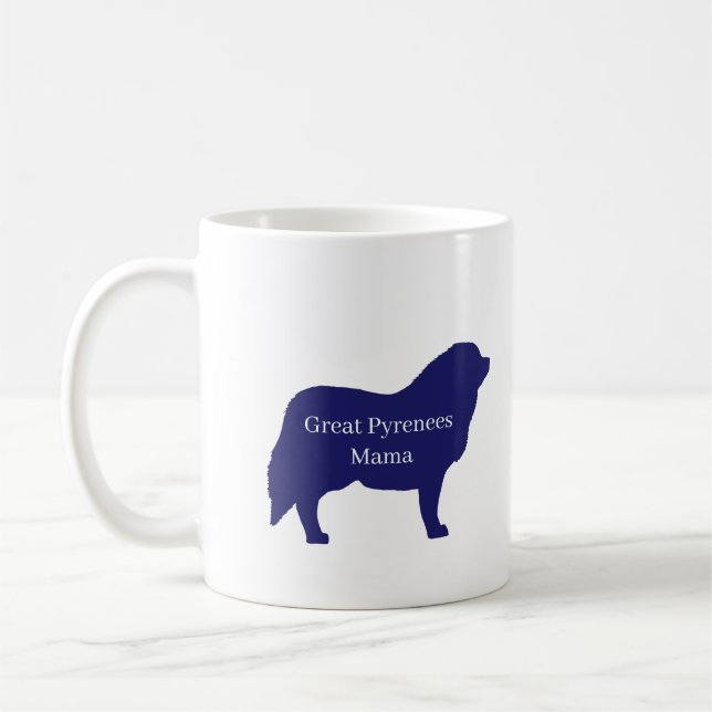 Great Pyrenees Mama Coffee Mug (Left)