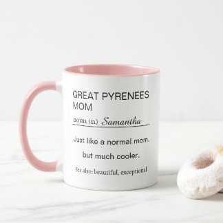 Great Pyrenees Mom Definition Mug Dog Lover Gifts