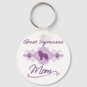 Great Pyrenees Mom Keychain