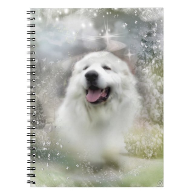 Great Pyrenees Notebook - Winter Season Design (Front)