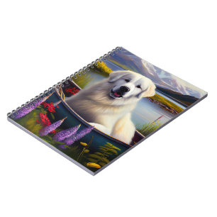 Great Pyrenees on a Paddle: A Scenic Adventure Notebook
