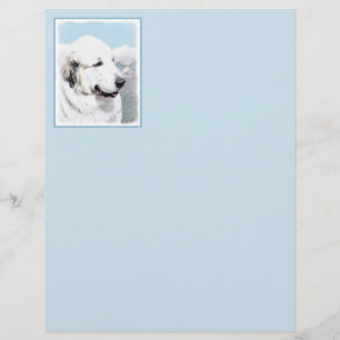 Great Pyrenees Painting - Original Dog Art