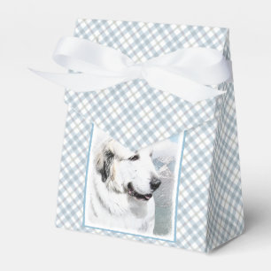 Great Pyrenees Painting - Original Dog Art Favor Box