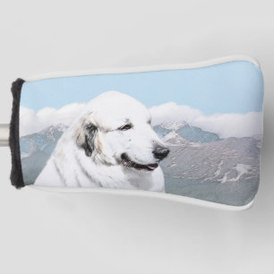 Great Pyrenees Painting - Original Dog Art Golf Head Cover