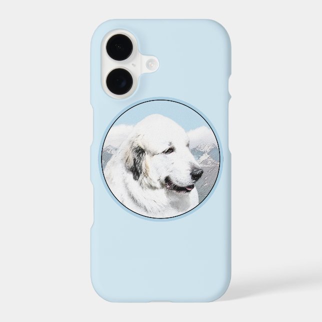 Great Pyrenees Painting - Original Dog Art iPhone Case (Back)