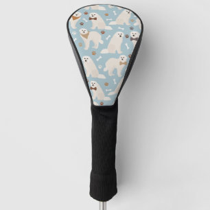 Great Pyrenees Paws and Bones Golf Head Cover