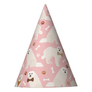 Great Pyrenees Paws and Bones Party Hat