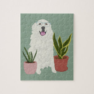 Great Pyrenees Plants  Jigsaw Puzzle