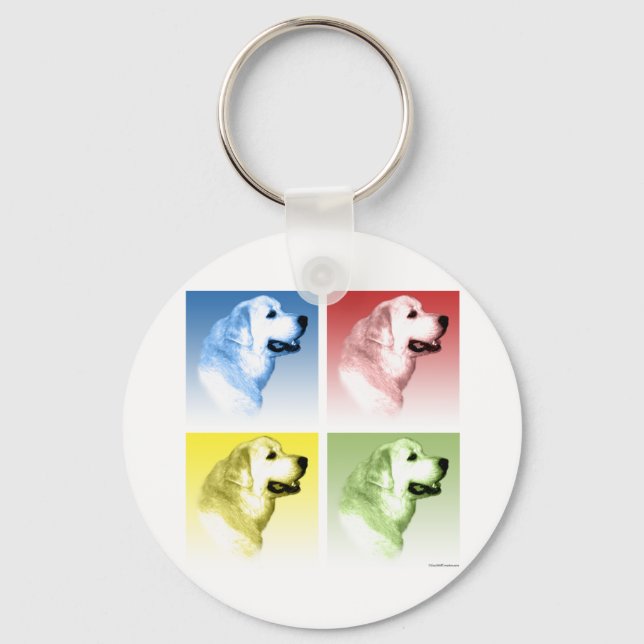 Great Pyrenees Pop Keychain (Front)