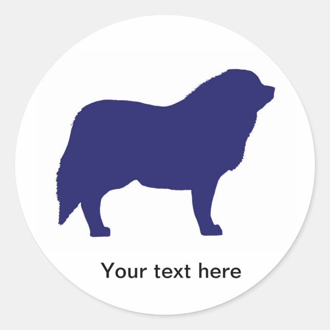 Great Pyrenees/Pyrenean Mountain Dog custom Classic Round Sticker (Front)