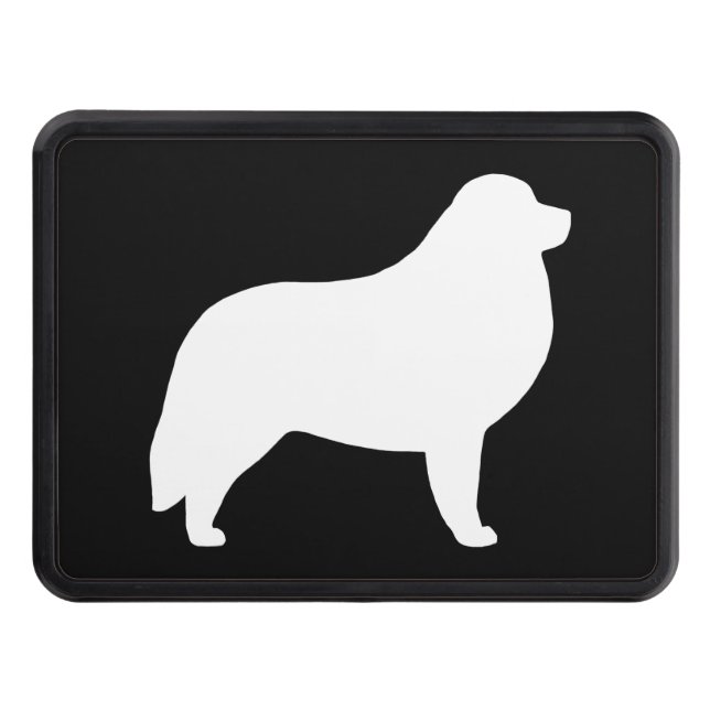 Great Pyrenees Silhouette Trailer Hitch Cover (Front)