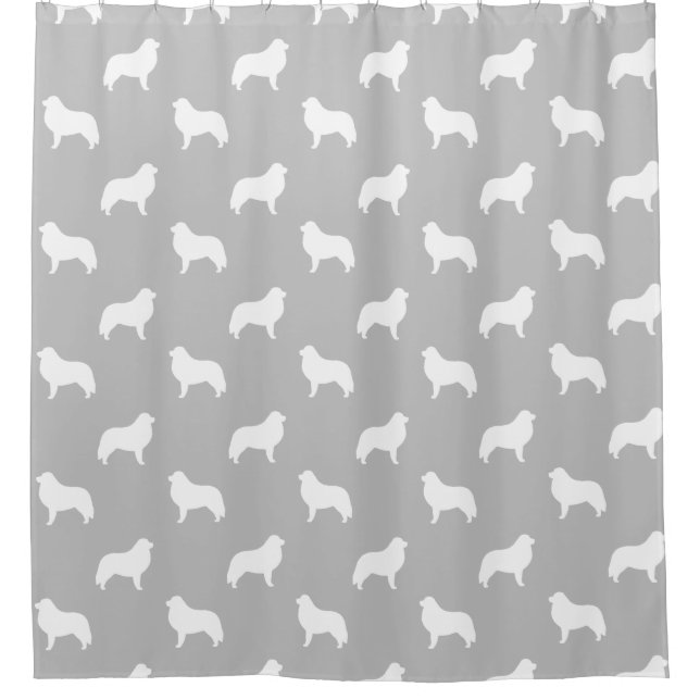 Great Pyrenees Silhouettes Pattern Grey (Front)