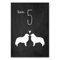 Great Pyrenees Silhouettes Wedding Reception