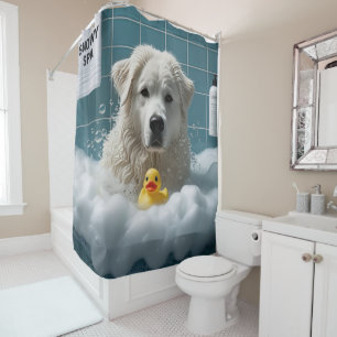 Great Pyrenees Sloppy Sleepy Cute Funny 