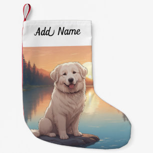 Great Pyrenees  Small Christmas Stocking