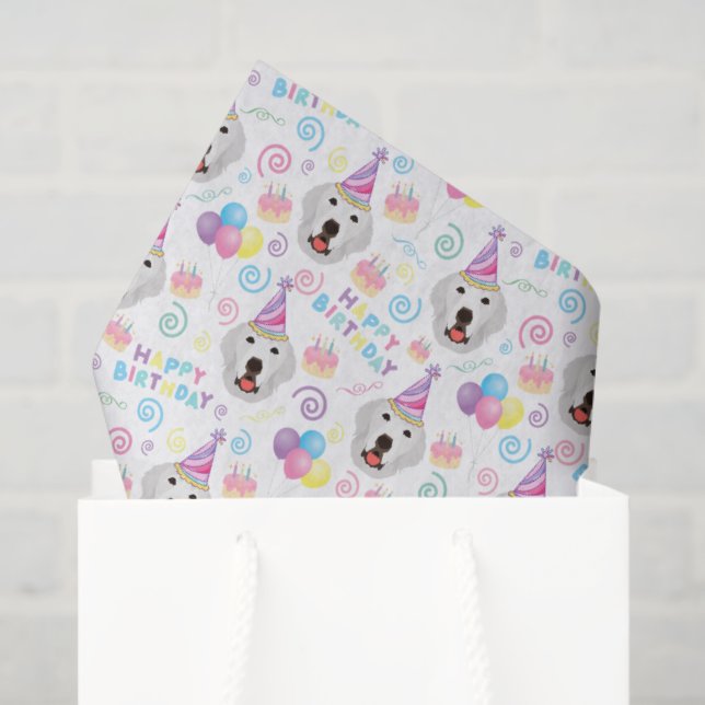 Great Pyrenees Tissue Paper in White (Gift Bag)