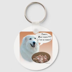 Great Pyrenees Turkey Keychain