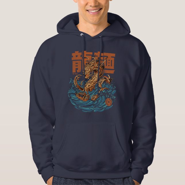 Great Ramen Dragon off Kanagawa Hoodie (Front)