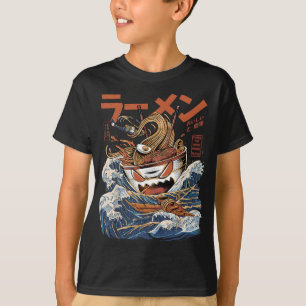 Great Ramen of Kanagawa Japanese Food Kaiju Kawaii T-Shirt