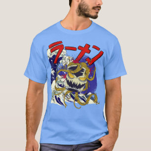Great Ramen Of Kanagawa Japanese Food Kaiju Kawaii T-Shirt
