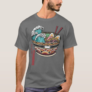 Great Ramen Wave Japanese Kanji - But First Ramen T-Shirt