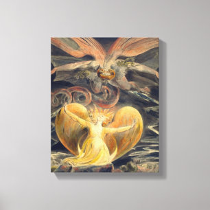 Great Red Dragon by William Blake Canvas Print