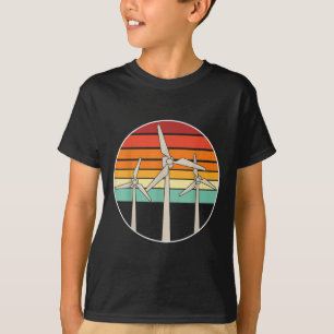 Great Renewable Energy Wind Power Windmill Environ T-Shirt