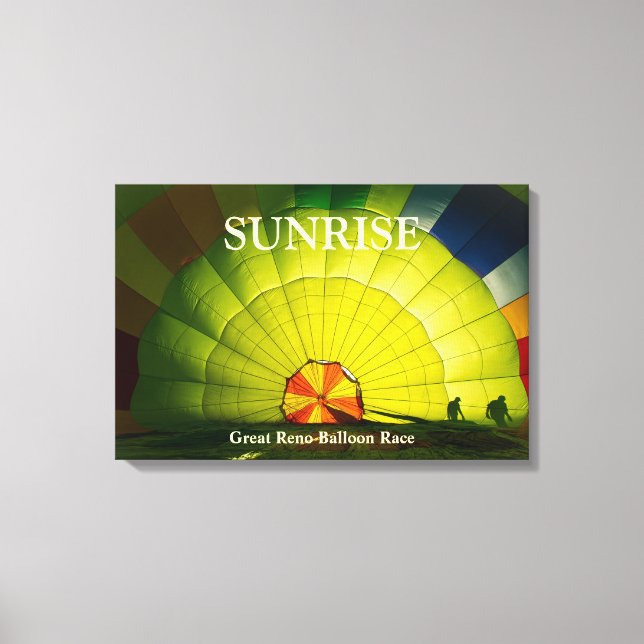 Great Reno Balloon Race - Sunrise Canvas Print (Front)