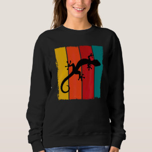 Great Retro Leopard Gecko Costume Reptile Lizard Sweatshirt
